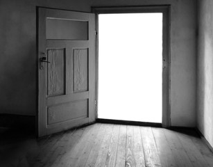 Open door leading outside