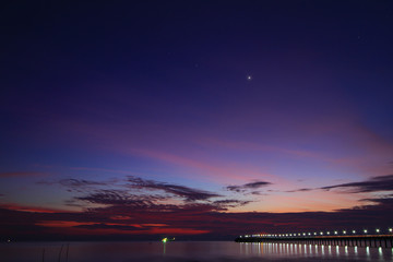 Beautiful sky on twilight time for background	