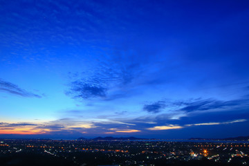 Beautiful sky on twilight time for background	