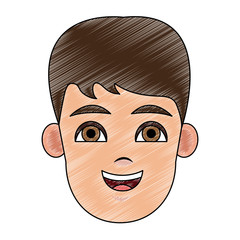 Man face cartoon vector illustration graphic design
