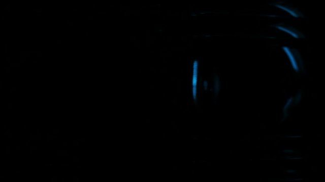 Industrial Blue Light Flashing