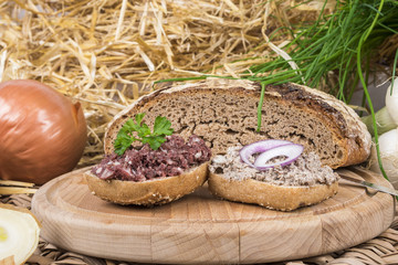 Rustikales Abendbrot