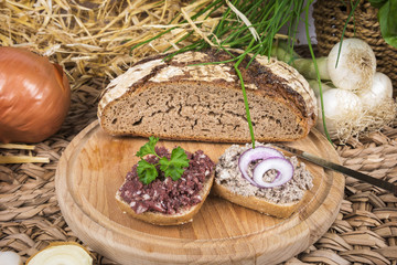 Rustikales Abendbrot