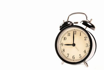 Alarm clock isolated on white background.