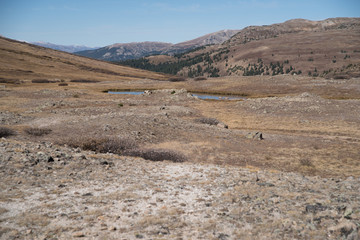 Mountain landscape view at Independence Pass near Aspen, Colorado. 