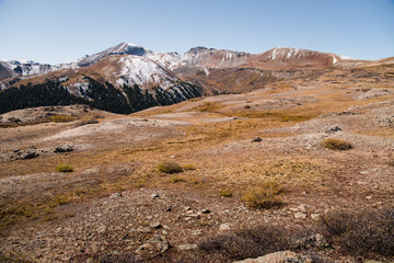 Mountain landscape view at Independence Pass near Aspen, Colorado. 