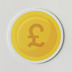 Pound sterling currency exchange icon