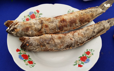 Laos ,  original lao grilled fish food 