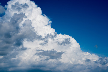 blue sky with cloudy