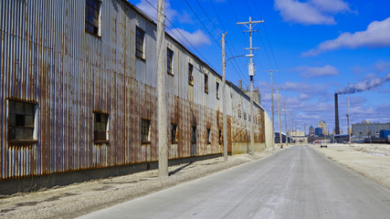 Industrial Scene - Middle America - Failing Manufacturing Base