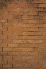 Orange brick wall