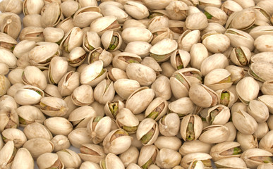 Roasted Pistachio nuts background