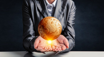 Venus planet in hand