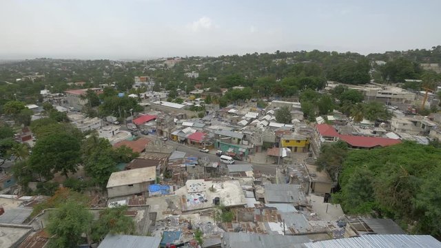 Houses in Port-au Prince, Haiti