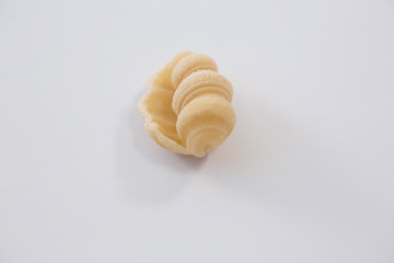Pasta on white background