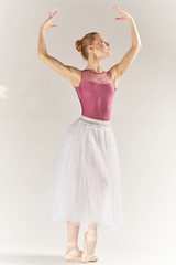 Fototapeta na wymiar woman ballerina dance theater