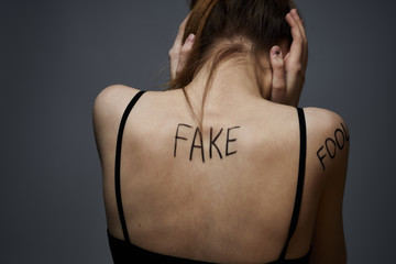 insults bad words on your back