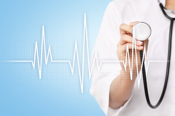 Pulse medical concept background. Medicine and healthcare.