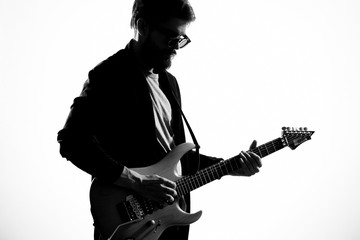 man playing guitar