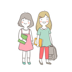 Draw_vector_illustration_character_happy_girls_ready_to_back_to_school