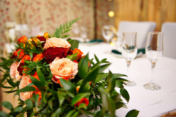 Wedding table for the newlyweds
