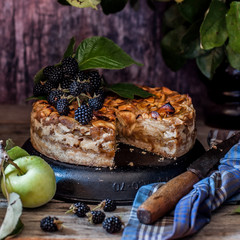 Sliced Rustic Apple Pie