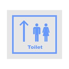 Restroom signs vector icon