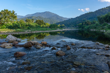 Fototapeta na wymiar Streams, mountains and rivers. Nakhon Si Thammarat province, Thailand.