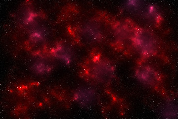 Large cluster of stars. Colorful nebula. Space abstract background