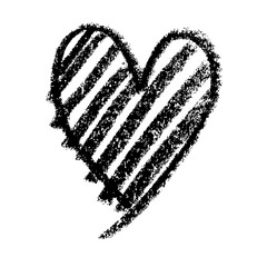 doodle abstract hand drawn pattern heart shaped