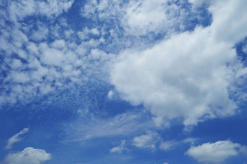 blue sky with clouds