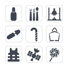 Premium fill icons set on white background . Such as dinner, white, test, spoon, cooking, beauty, sale, competition, jacket, satellite, research, lash, sweet, chemistry, sign, kitchen, cosmetic, brush