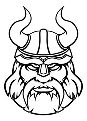 Warrior Viking Sports Character Mascot 