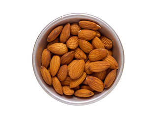 Almonds in an aluminum Cup