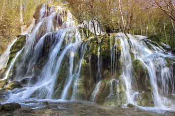 Fototapeta premium Beusnita Waterfall, Cheile Nerei, Caras-Severin county, Romania
