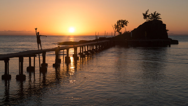 Coucher de soleil &agrave; l'Ile Sainte-Marie