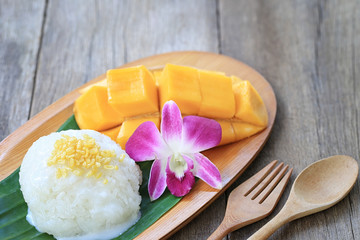 mango and sticky rice.