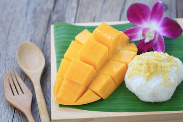 mango and sticky rice.