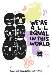 International Friendship Symbols Poster 