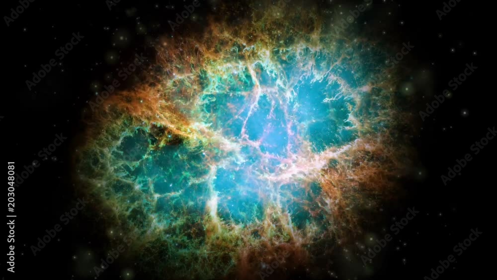 Canvas Prints crab nebula galaxy animation. elements of this image furnished by nasa.