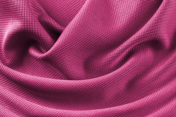 Rosa Pink Tuch Seide Struktur Gewebe Stoff Seide Material Glanz Textur Macro Closeup Hintergrund