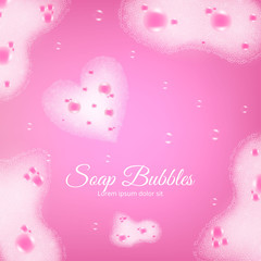 Soap Bubbles Realistic Background