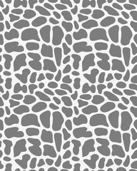 Seamless giraffe pattern in black and white
