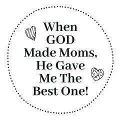 Mother's Day Quote Decorative Calligraphy Vector