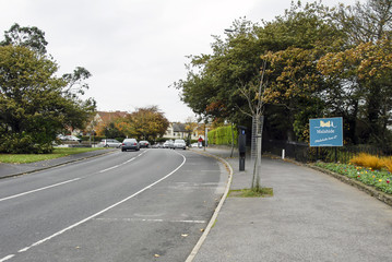 Dublin, Ireland, 25 October 2012: Street View of Malahide