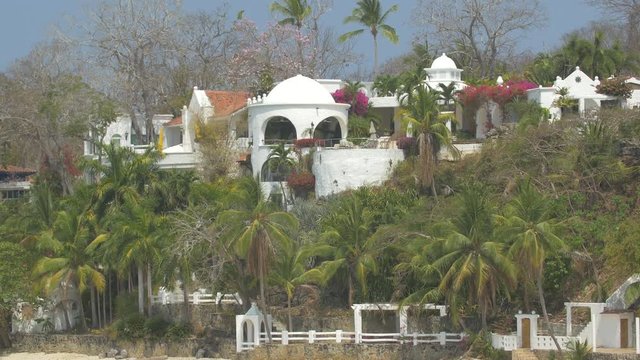 Villa surrounded by palm trees in Contadora Island