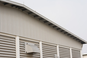 Close up green factory.