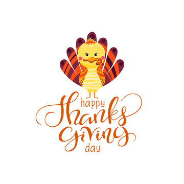 Happy Thanksgiving turkey background