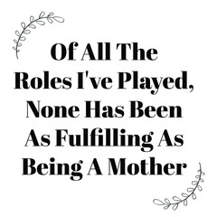 Mother's Day Quote Decorative Calligraphy Vector