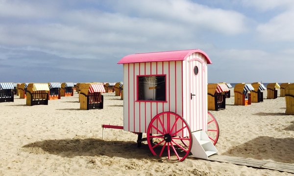 Strandkorb Eiswagen